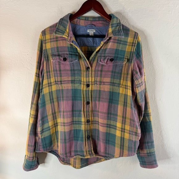 L.L. Bean The 1912 LS Overshirt Sullivan's Crossing Size Small Multicolor - Picture 2 of 8